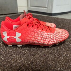Under Armour Kids Orange Soccer Cleats